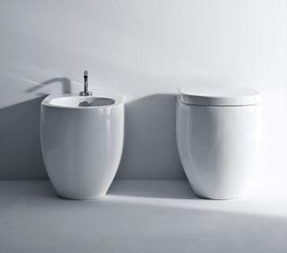 Унитаз Kerasan Flo 311201 приставной без сиденья